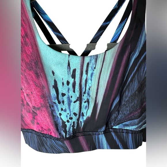 Lululemon Energy Bra Nulux Electrobeam Multi Size 4 - Picture 5 of 8
